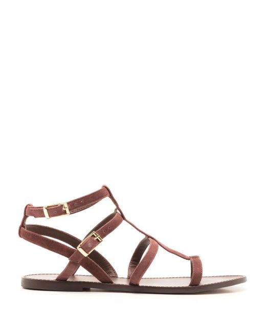 SANDALES GLADIATEUR TED BAKER RARIA EN DAIM NOIR - TAILLE 39 EU/8 US - NEUVES AVEC EMBALLAGE