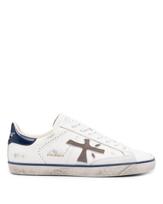 Premiata Steven Low top Sneakers in White for Men Lyst UK