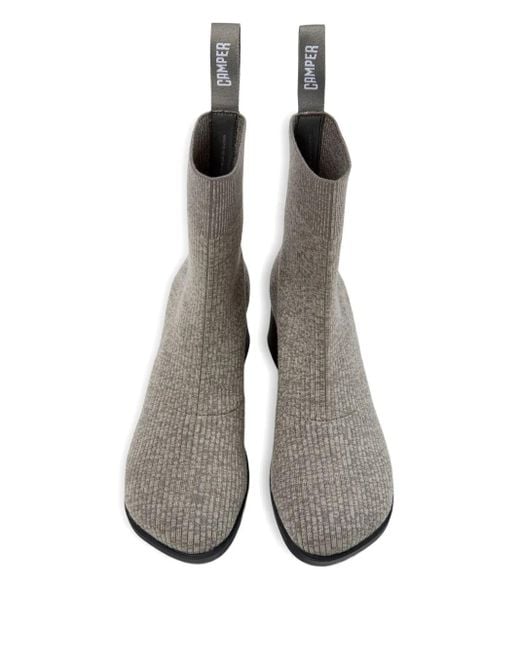 Camper Gray Gestrickte Kora Stiefeletten 65Mm