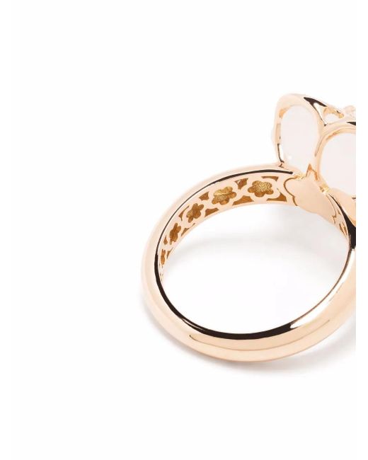 Pasquale Bruni White 18Kt Rose Bon Ton Quartz And Diamond Ring