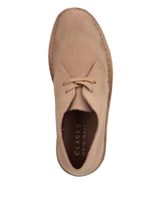 Clarks Natural Suede Desert Boots