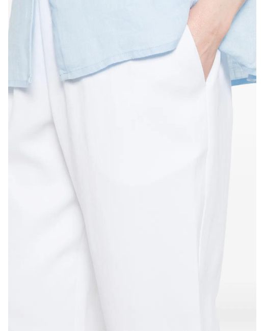 Dusan White Elasticated Trousers