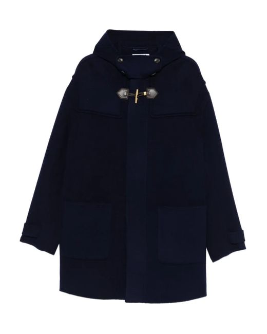 メンズ Moschino フーデッドコート Blue