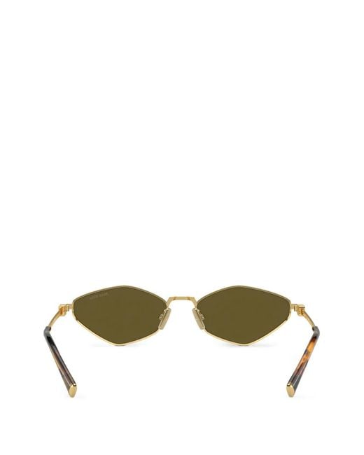 Miu Miu Multicolor Geometric Frame Regard Sunglasses