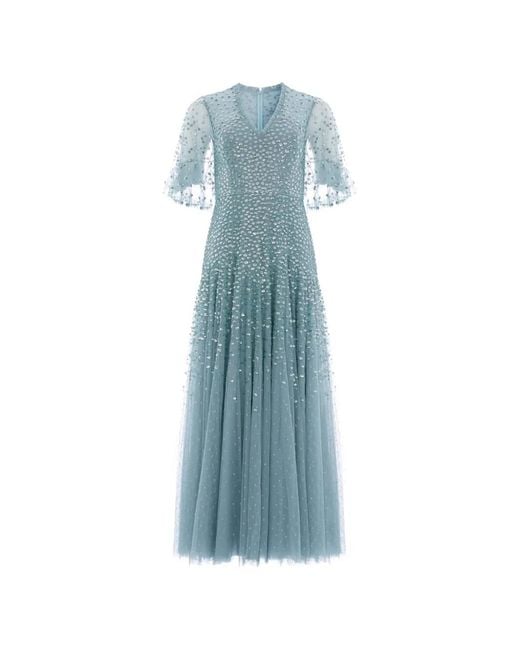 Vestido De Fiesta Con Lentejuelas Needle & Thread de color Blue