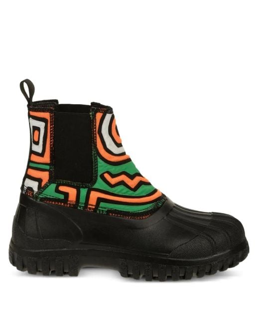 Diemme Black Leather Ankle Boots for men