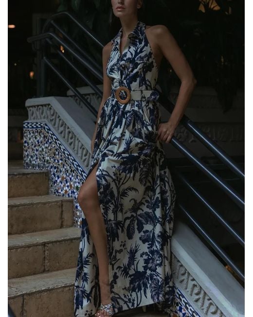 Vestido largo Quentin Cara Cara de color White