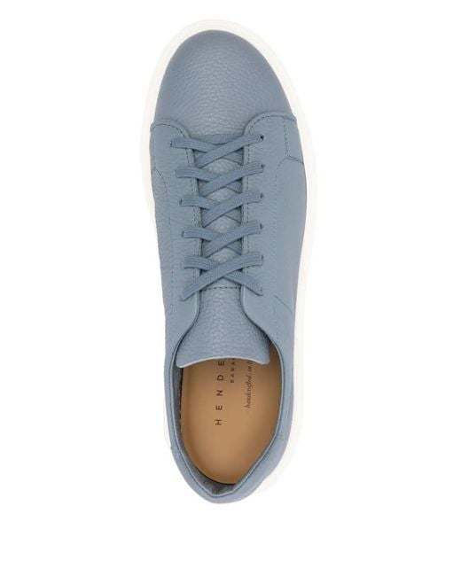 Henderson Blue Leather Sneakers for men
