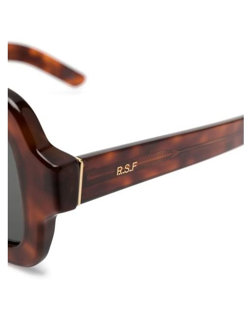 Retrosuperfuture Brown Benz Square-Frame Sunglasses