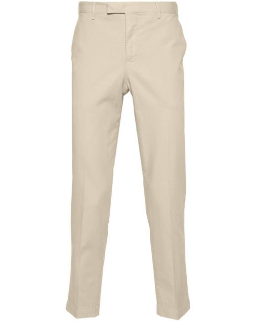 Pantalones slim con pinzas PT Torino de hombre de color Natural