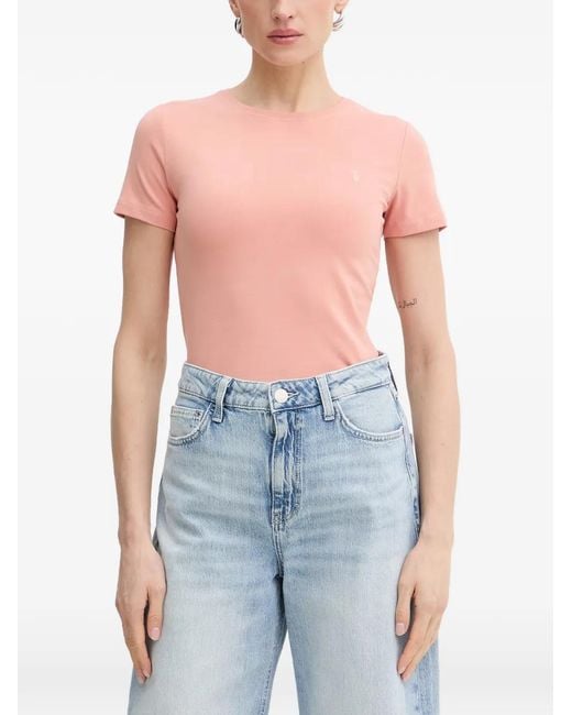Trussardi Blue Embroidered T-Shirt