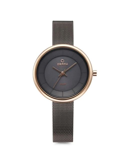 Obaku Gray Lys 33Mm Watch