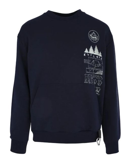 Mauna Kea Blue Explorer Graphic Sweatshirt for men