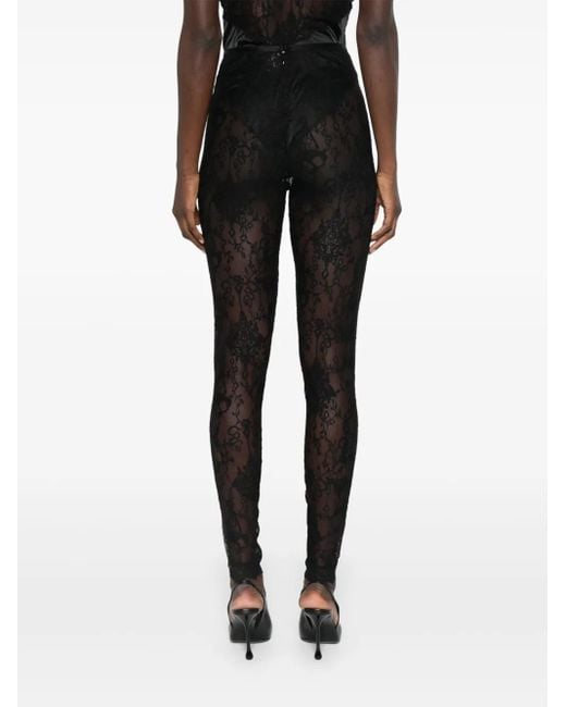Givenchy Black Chandelier Lace Leggings