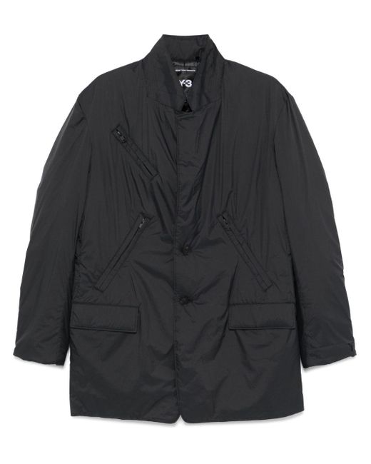 Y-3 Black Multi-Pocket Padded Jacket for men