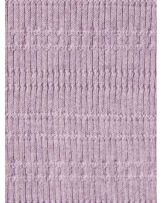 LaDoubleJ Purple Colour-Block T-Shirt