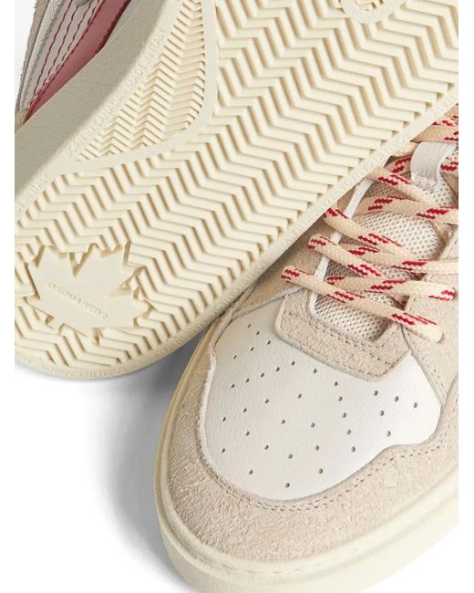 DSquared² Pink High-Top Lace-Up Sneakers for men
