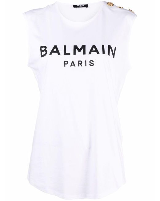 Balmain sleeveless top Clearance