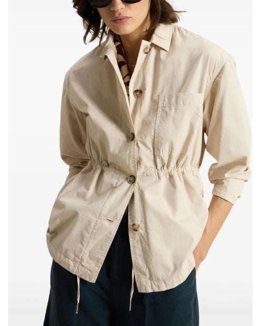 Woolrich Natural Cotton Shirt Jacket