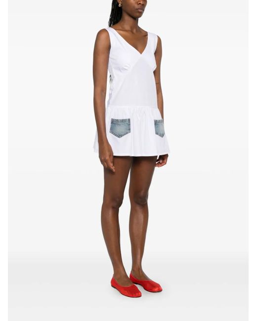 gimaguas ギマガス Garachico Mini Dress Garachico Mini Dress White Blue - Gimaguas