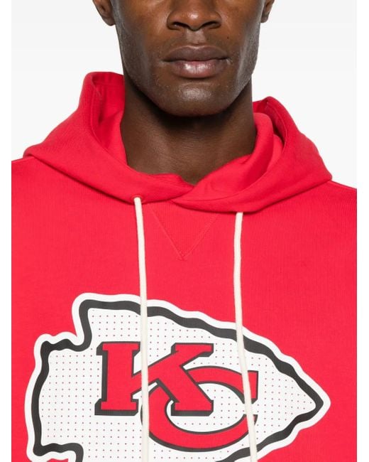 Nike Red X Nfl Kansas City Chiefs Logo-Print Hoodie for men