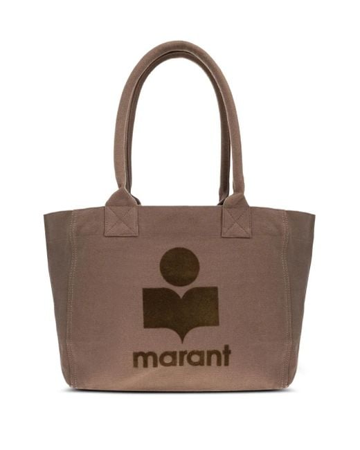 Borsa Tote Yenky Con Zip di Isabel Marant in Brown