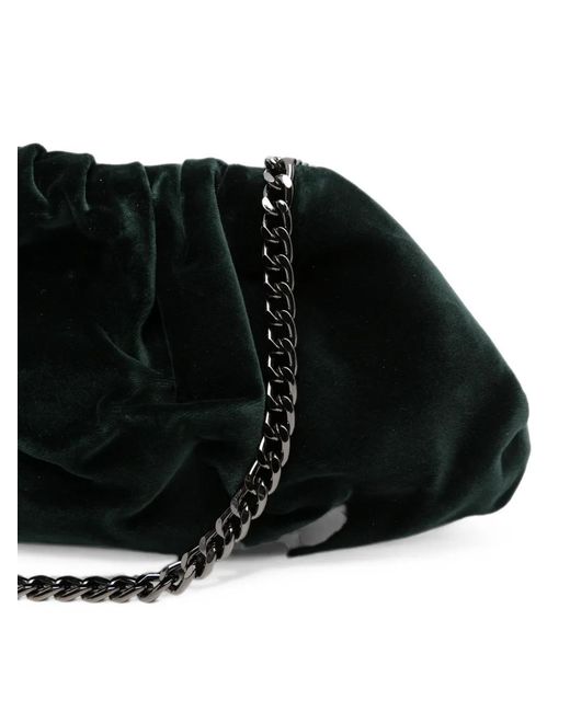 Antonelli Black Ruched Clutch Bag