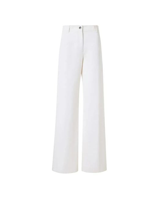 Akris White Jean Finnian À Coupe Ample