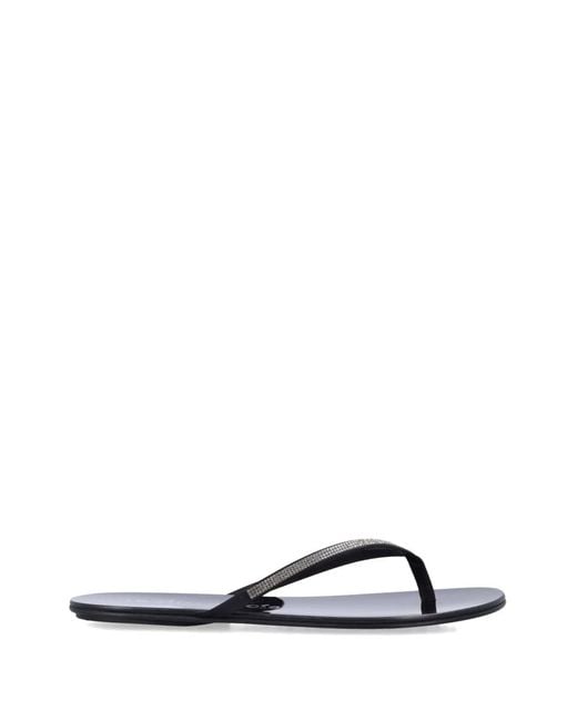 Pedro Garcia White Prune Rhinestone-Embellished Sandals