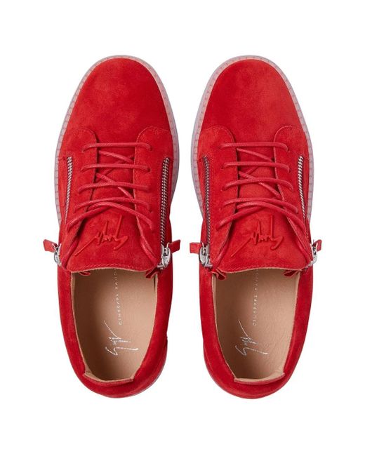 Giuseppe Zanotti Red Trainers for men