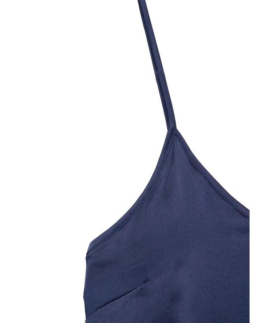 MVP WARDROBE Blue Spaghetti-Strap Top