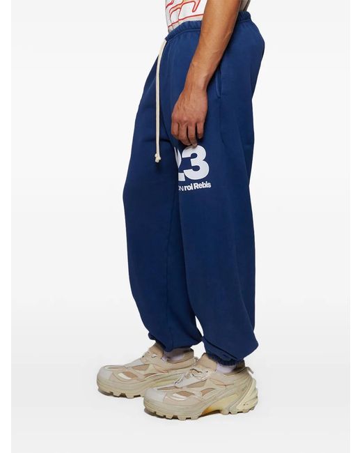 RRR123 Blue Pantalon Imprimé À Lien De Resserrage for men