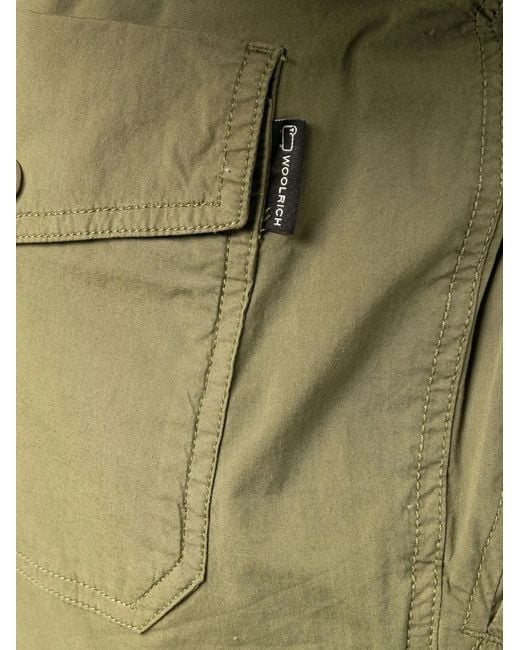 Woolrich Green High-Rise Straight-Leg Trousers for men