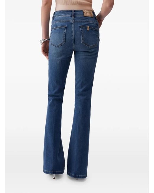 Liu Jo Blue High-Rise Bootcut Jeans