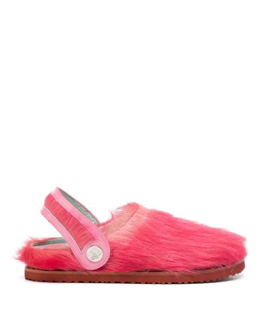 Vivienne Westwood Pink Slipper mit Logo