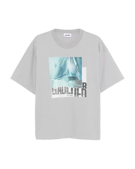 Jean Paul Gaultier White Graphic-Print T-Shirt