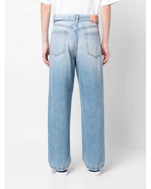 Acne Blue Loose Fit Cotton Jeans