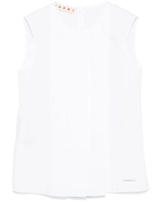 Blusa con botones Marni de color White