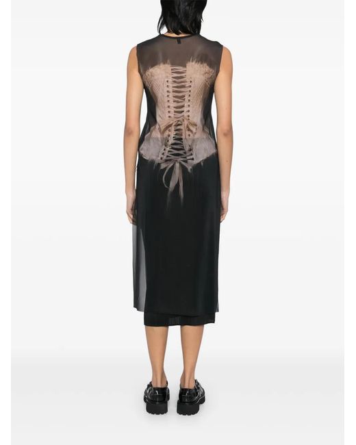IA London Black Graphic-Print Dress
