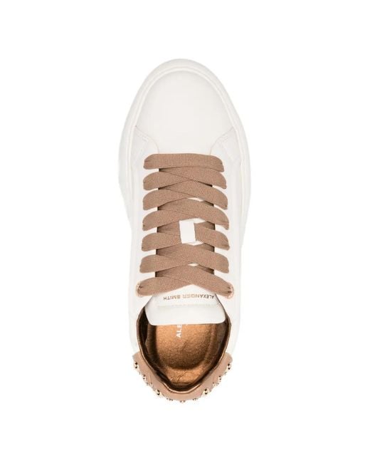 Alexander Smith White Soho Leather Sneakers