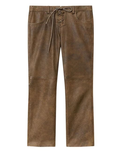 Isabel Marant Brown Vanel Hose Mit Schnürung