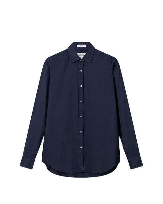 Hartford Blue Sammy Slim-Fit Shirt for men