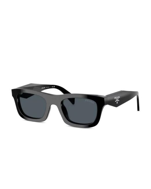 Prada Black Square-Frame Sunglasses