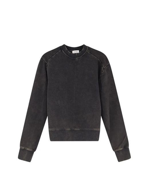 Entire studios Black Long-Sleeve Crew Neck Sweatshirt