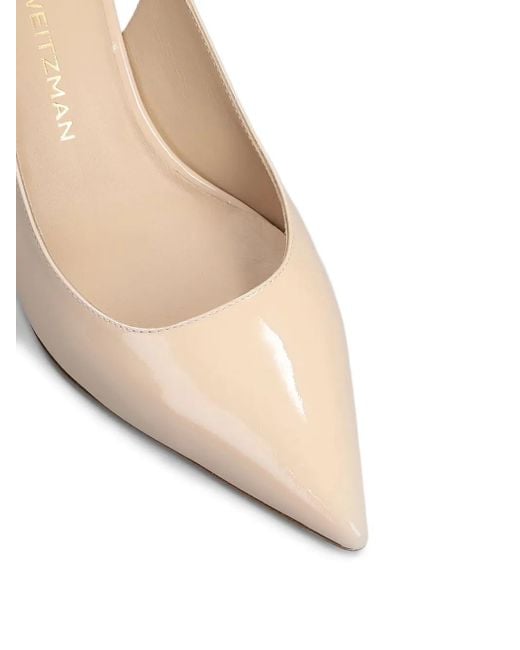 Stuart Weitzman Natural Slingback Pointed Pumps