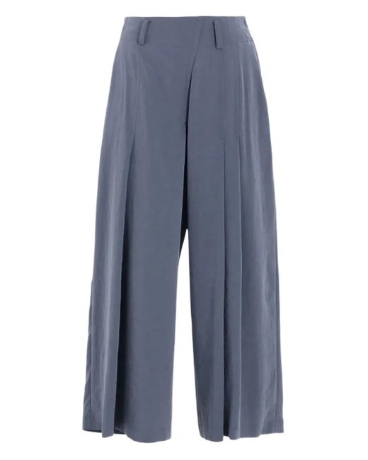 Pantalones anchos con pinzas Y's Yohji Yamamoto de color Blue