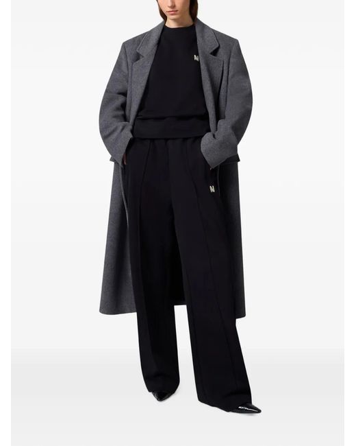 MSGM Black Logo-Patch Sweatshirt