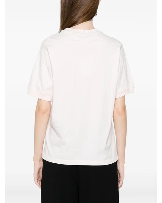 Anine Bing White Jaylin Tee Collegiate