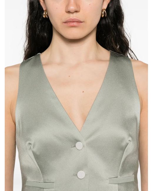 Forte Forte Gilet Met Knoopsluiting En Zak in het White