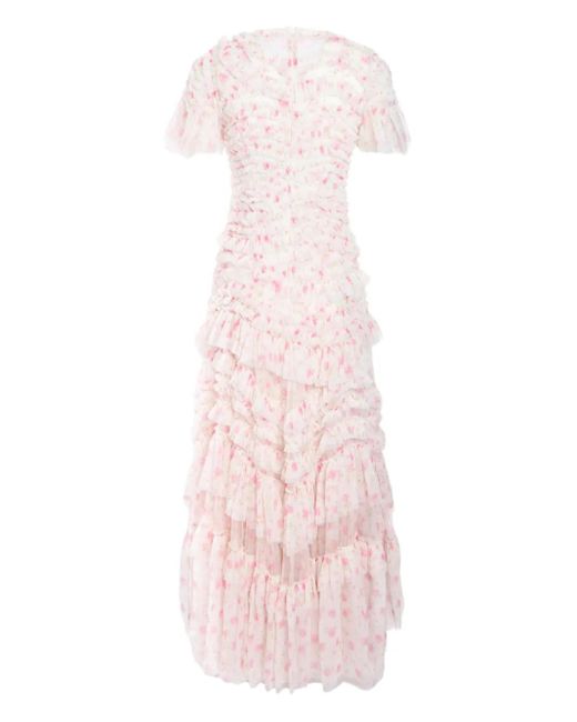 Needle & Thread Pink Rose Ditsy Gown